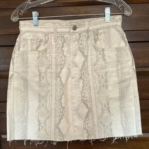 Joes Jean’s align skirt snake print